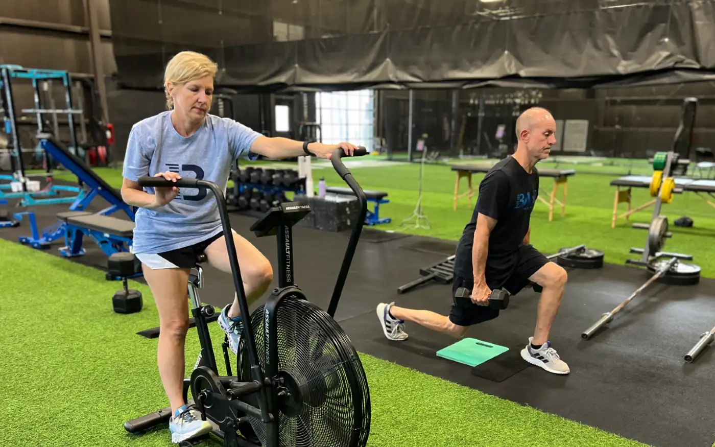 Adult small-group training session at Base