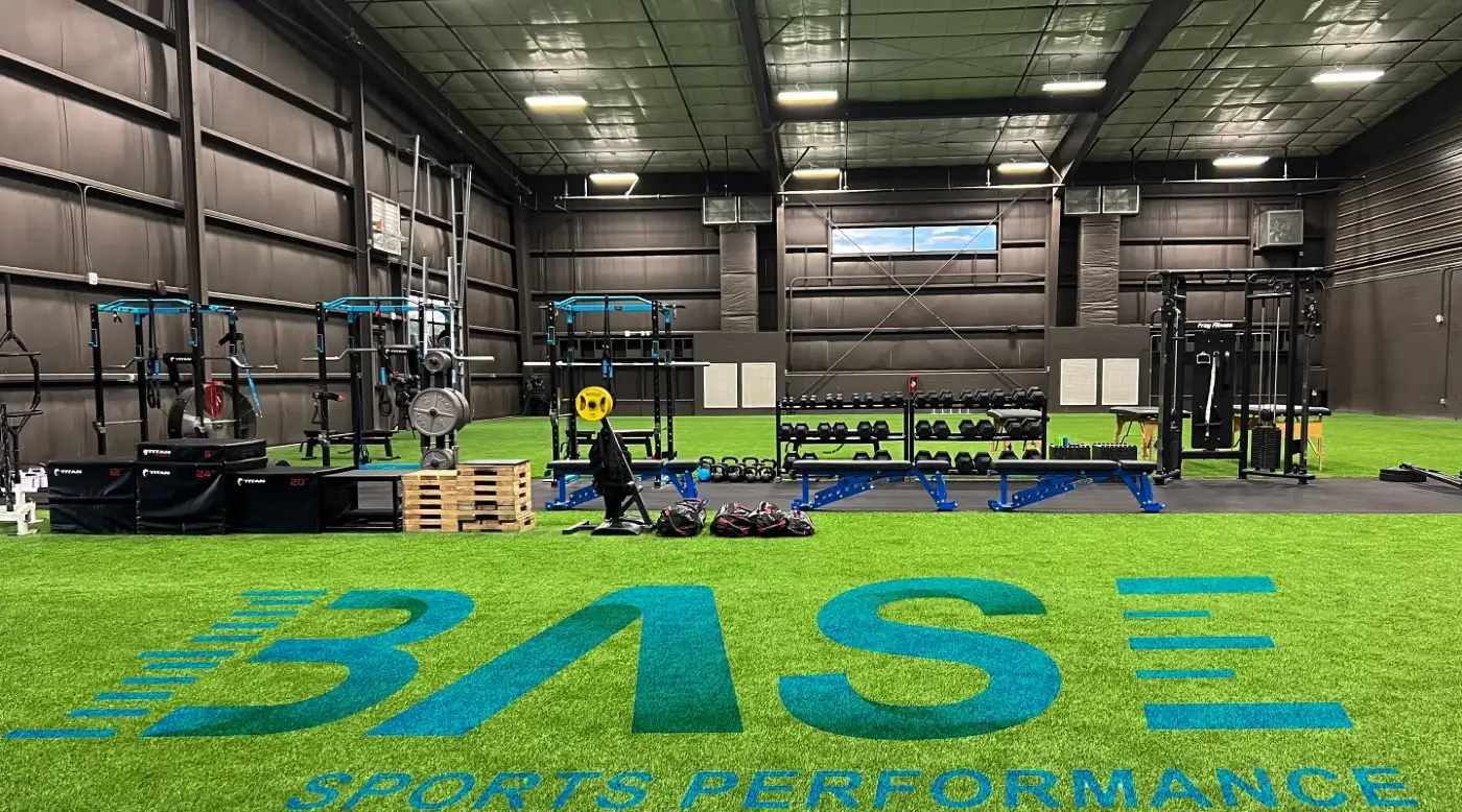 Inside Base Sports Performance — coached training floor